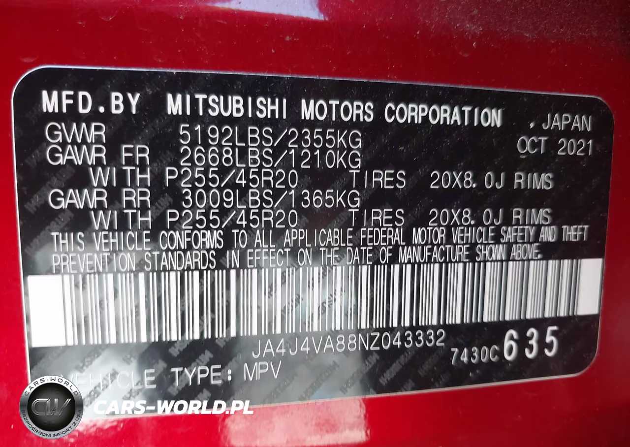 2022 Mitsubishi Outlander Sel VIN:JA4J4VA88NZ043332 - 9