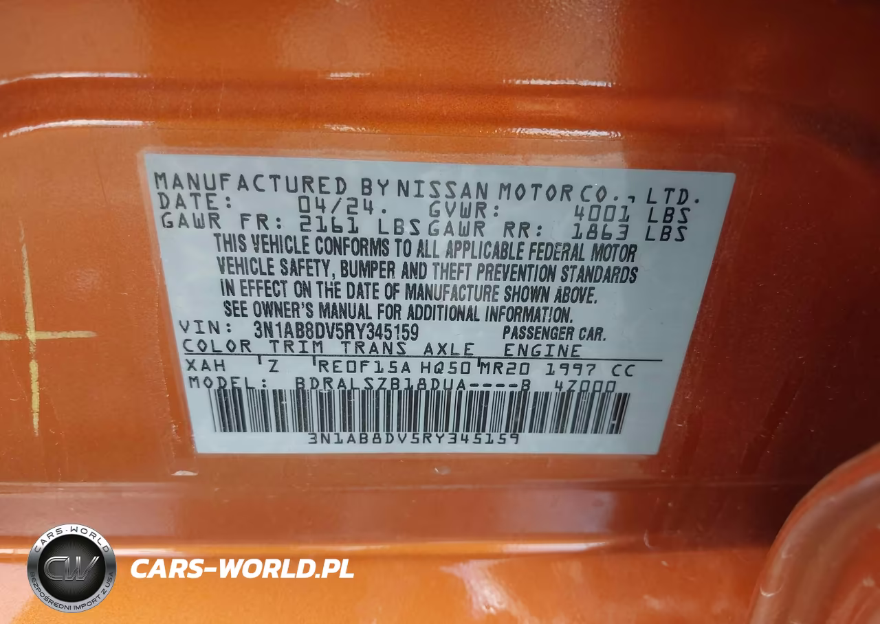 2024 Nissan Sentra Sr Xtronic Cvt VIN:3N1AB8DV5RY345159 - 9