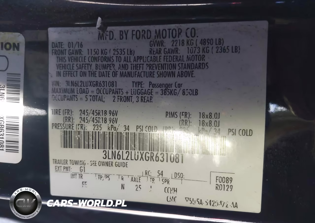 2016 Lincoln Mkz Hybrid VIN:3LN6L2LUXGR631081 - 9