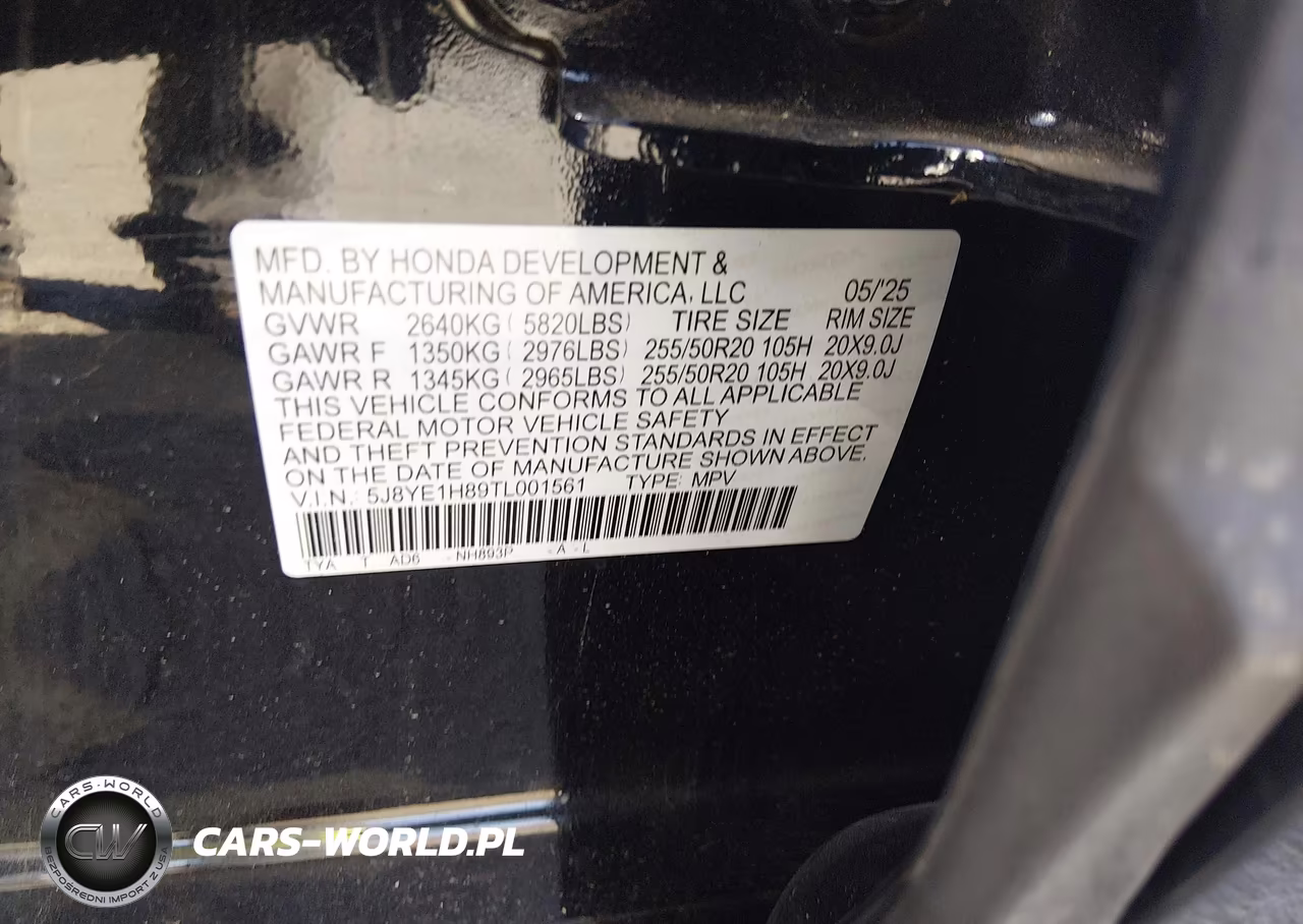2026 Acura Mdx Advance Package VIN:5J8YE1H89TL001561 - 9
