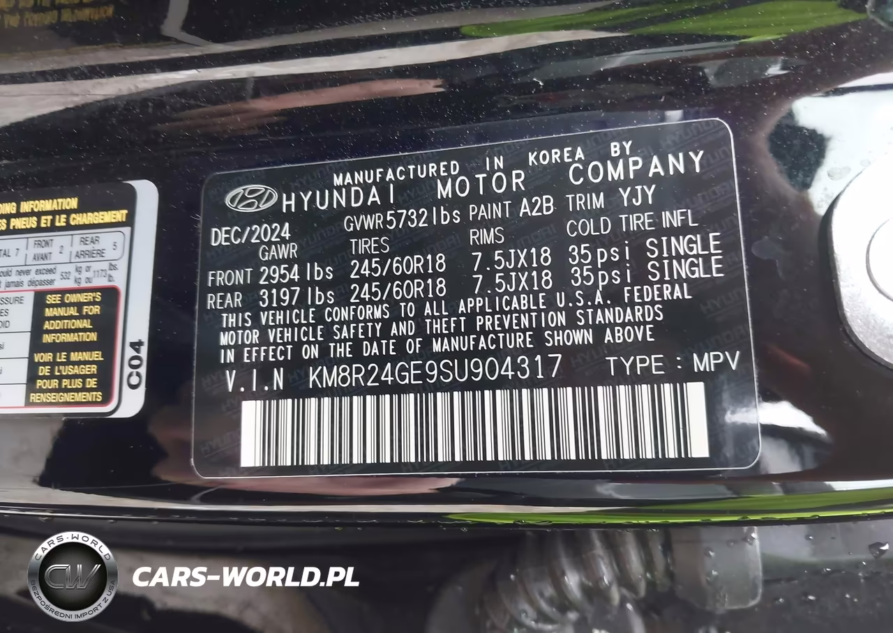 2025 Hyundai Palisade Sel VIN:KM8R24GE9SU904317 - 9