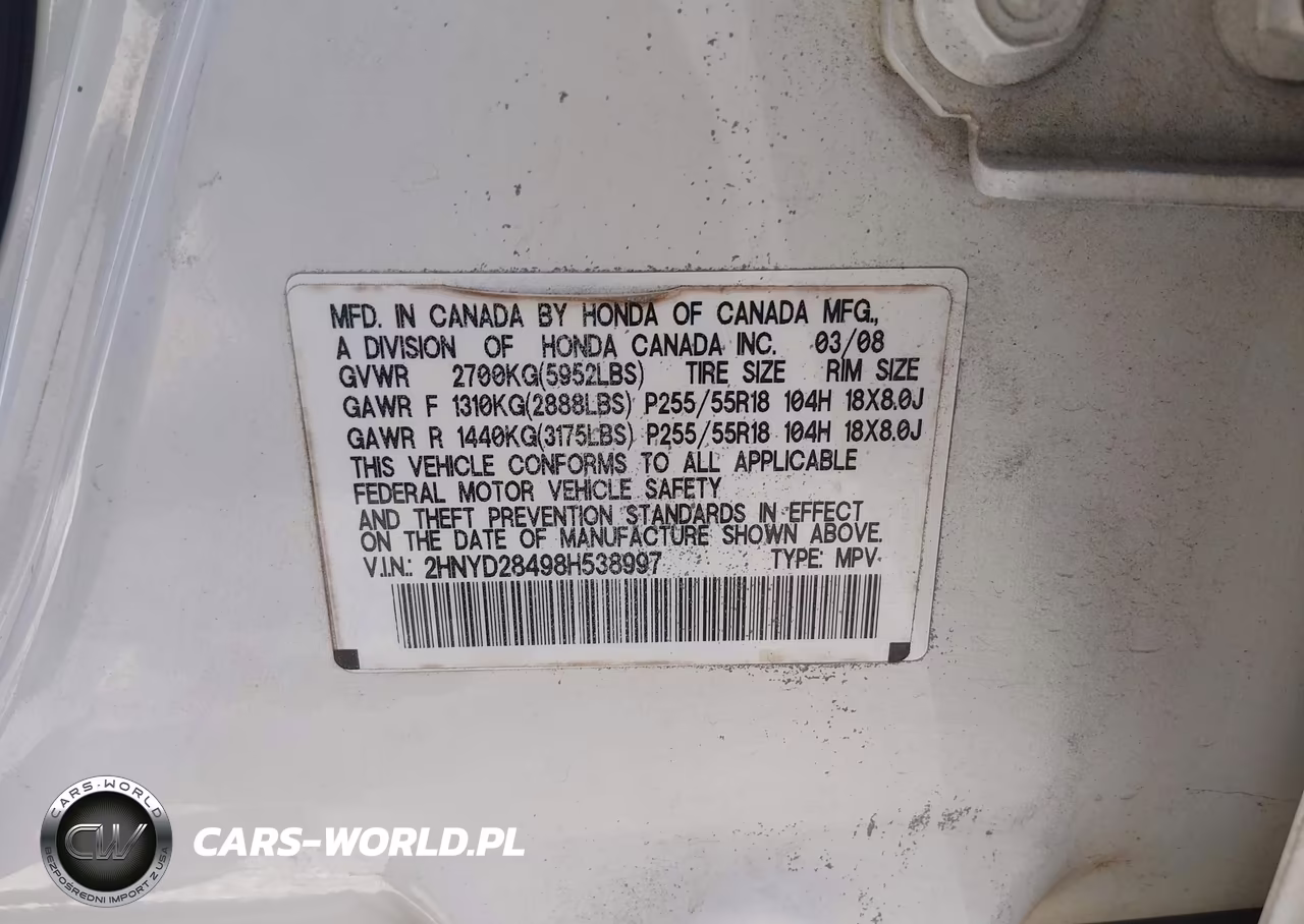 2008 Acura Mdx Technology Package VIN:2HNYD28498H538997 - 9