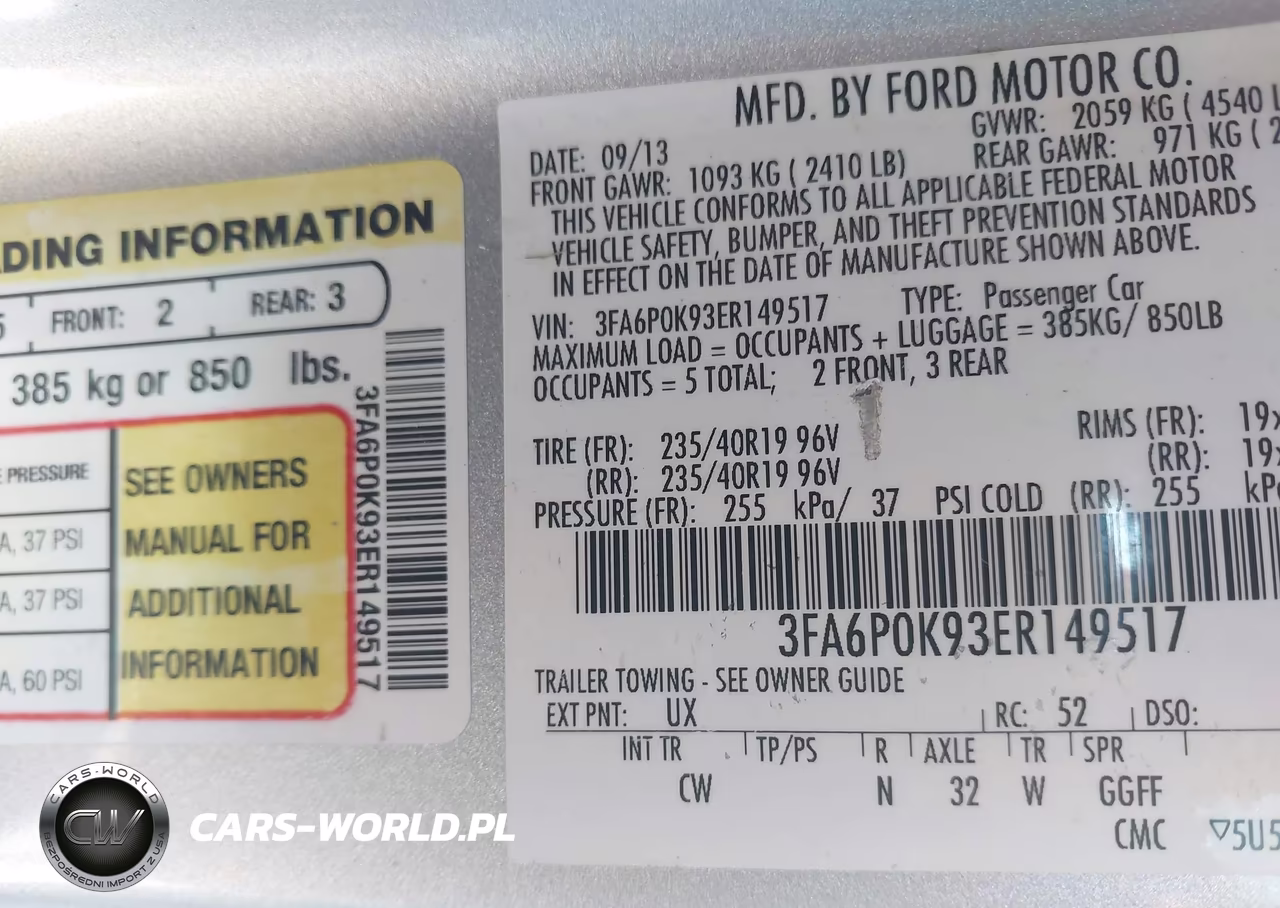 2014 Ford Fusion Titanium VIN:3FA6P0K93ER149517 - 9