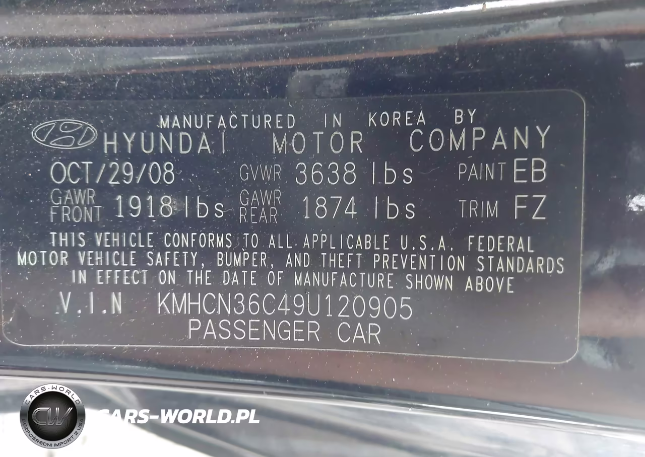 2009 Hyundai Accent Se VIN:KMHCN36C49U120905 - 9