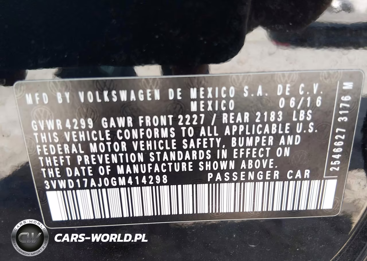 2016 Volkswagen Jetta 1.8T Sport VIN:3VWD17AJ0GM414298 - 9