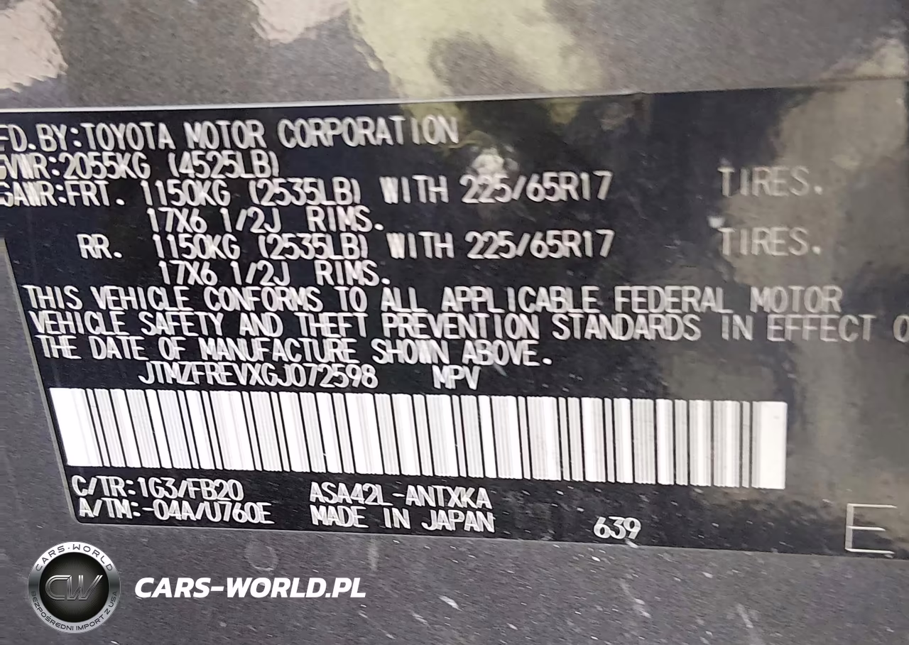 2016 Toyota Rav4 Le VIN:JTMZFREVXGJ072598 - 9