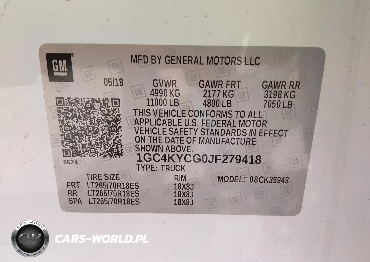 2018 Chevrolet Silverado 3500Hd Wt VIN:1GC4KYCG0JF279418 - 9