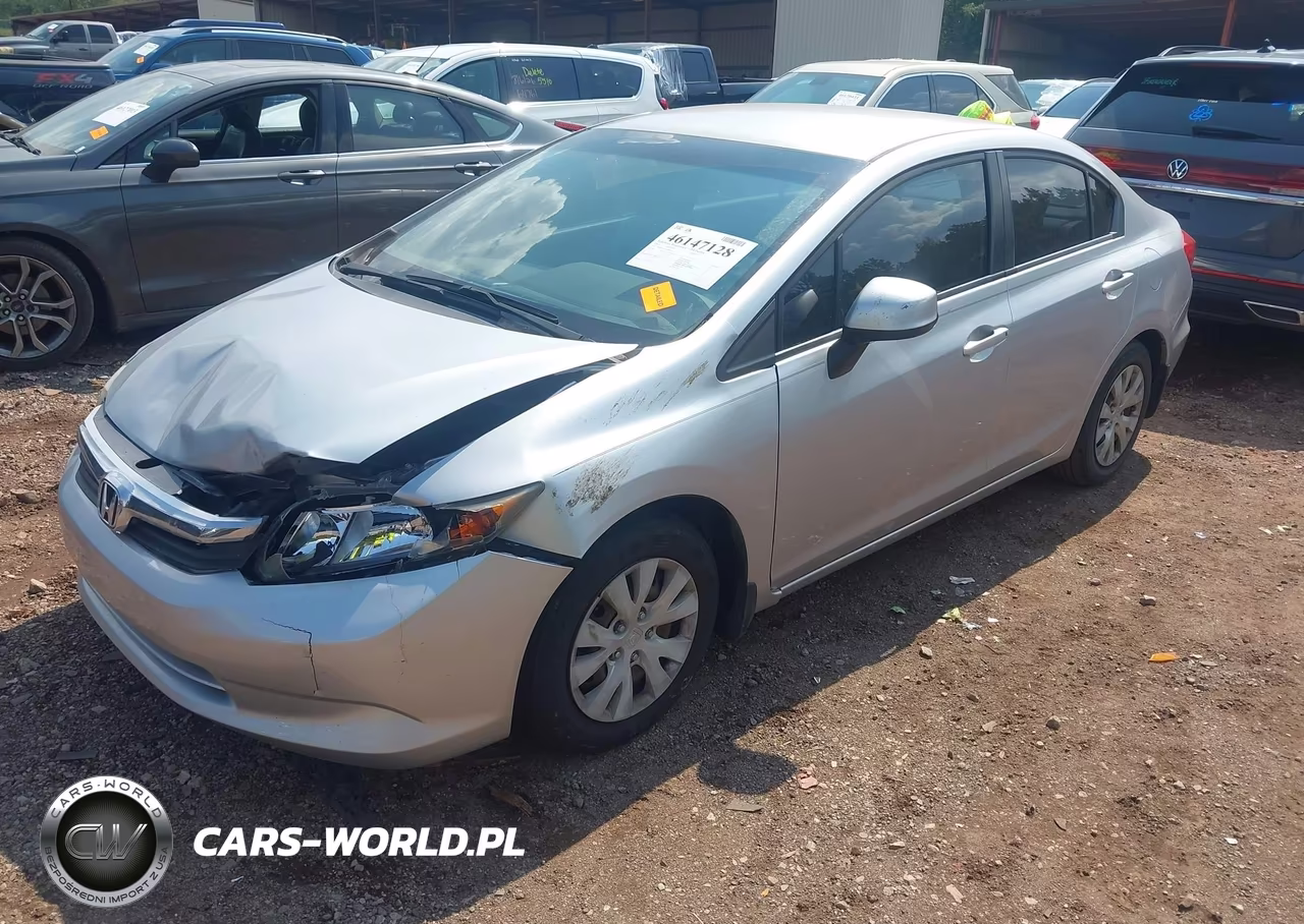 2012 Honda Civic Lx VIN:19XFB2F56CE086333 - 2