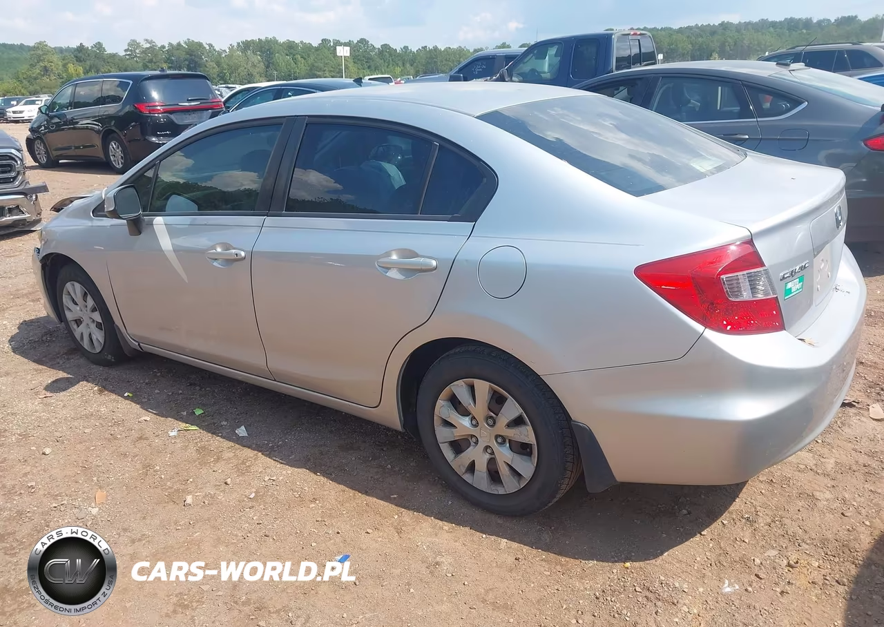 2012 Honda Civic Lx VIN:19XFB2F56CE086333 - 3
