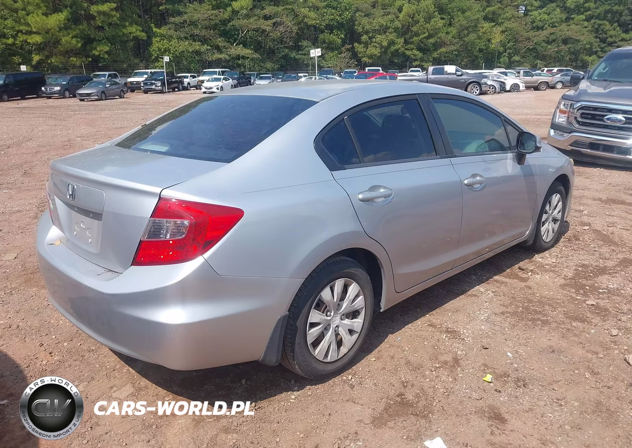 2012 Honda Civic Lx VIN:19XFB2F56CE086333 - 4