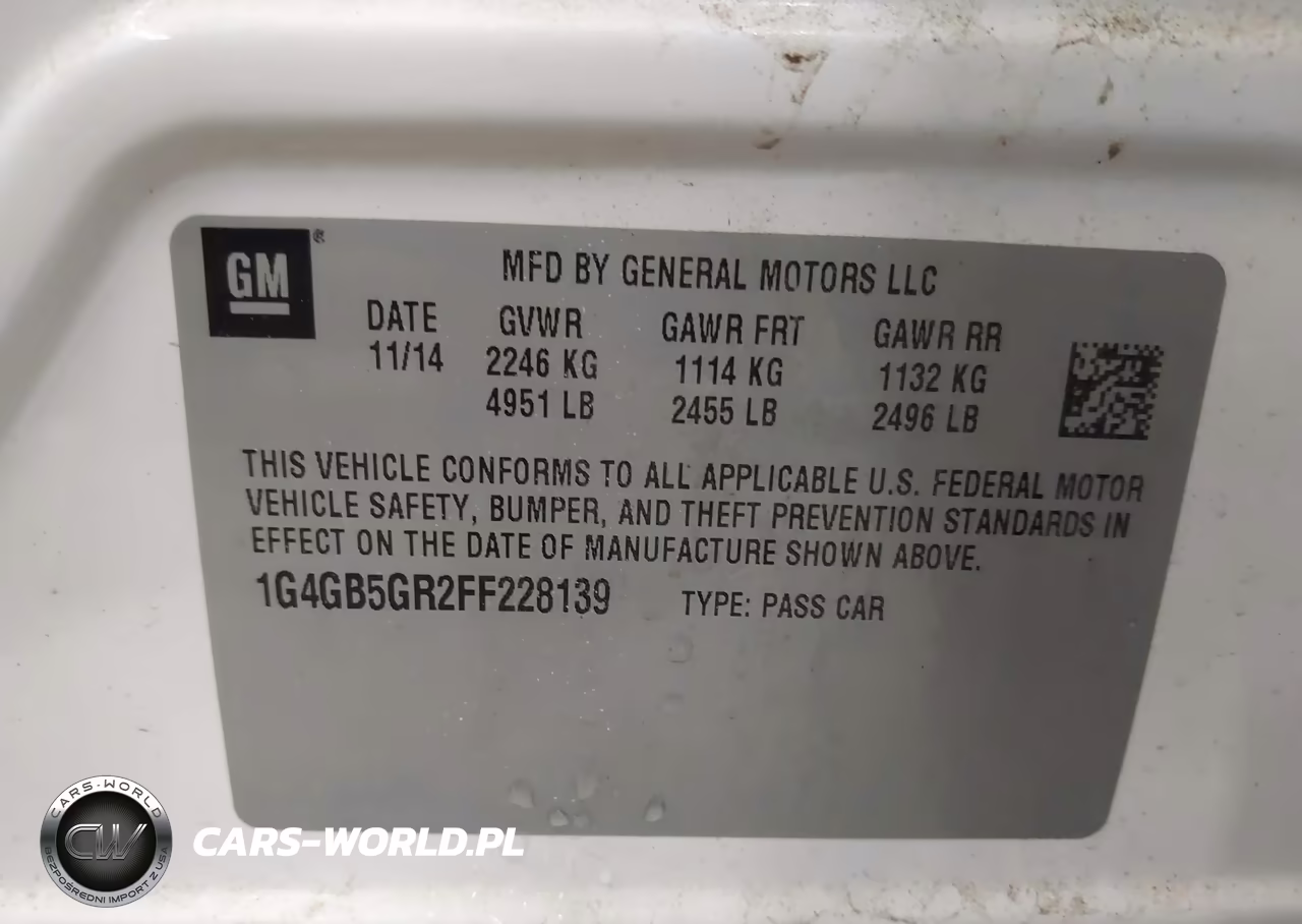 2015 Buick Lacrosse Leather VIN:1G4GB5GR2FF228139 - 9