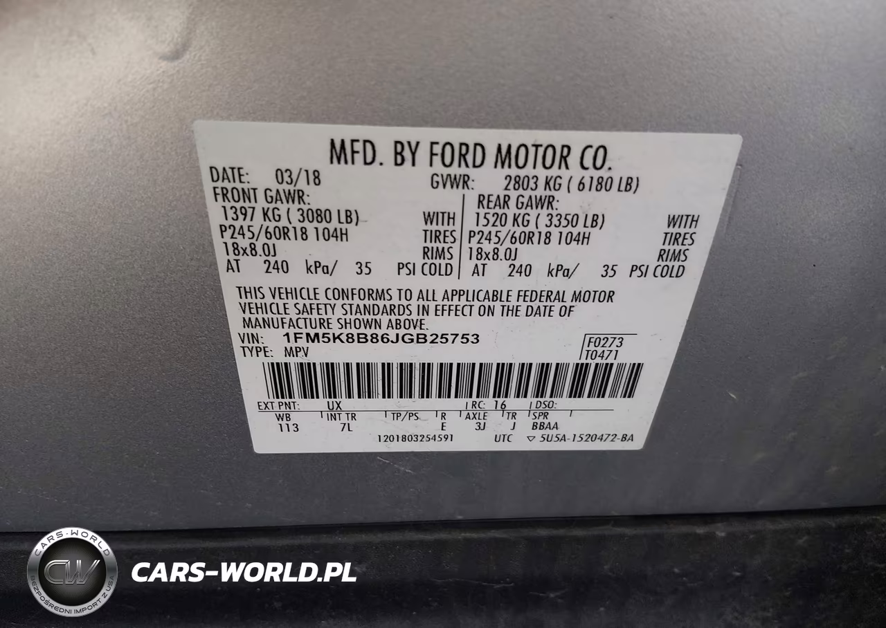 2018 Ford Explorer VIN:1FM5K8B86JGB25753 - 9