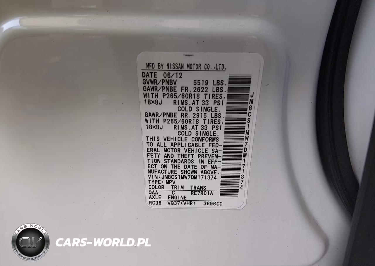 2013 Infiniti Fx37 VIN:JN8CS1MW7DM171374 - 9