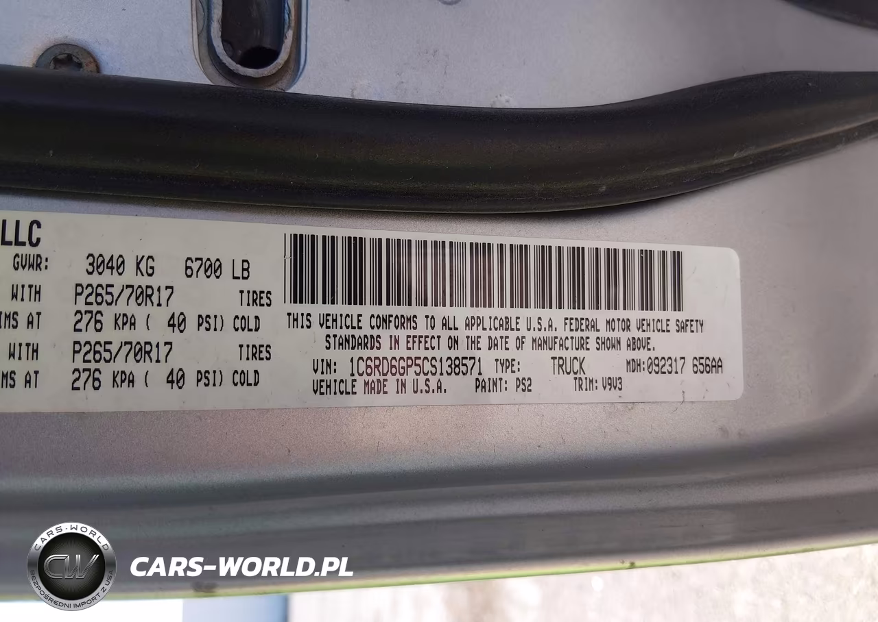 2012 Ram 1500 Slt VIN:1C6RD6GP5CS138571 - 9