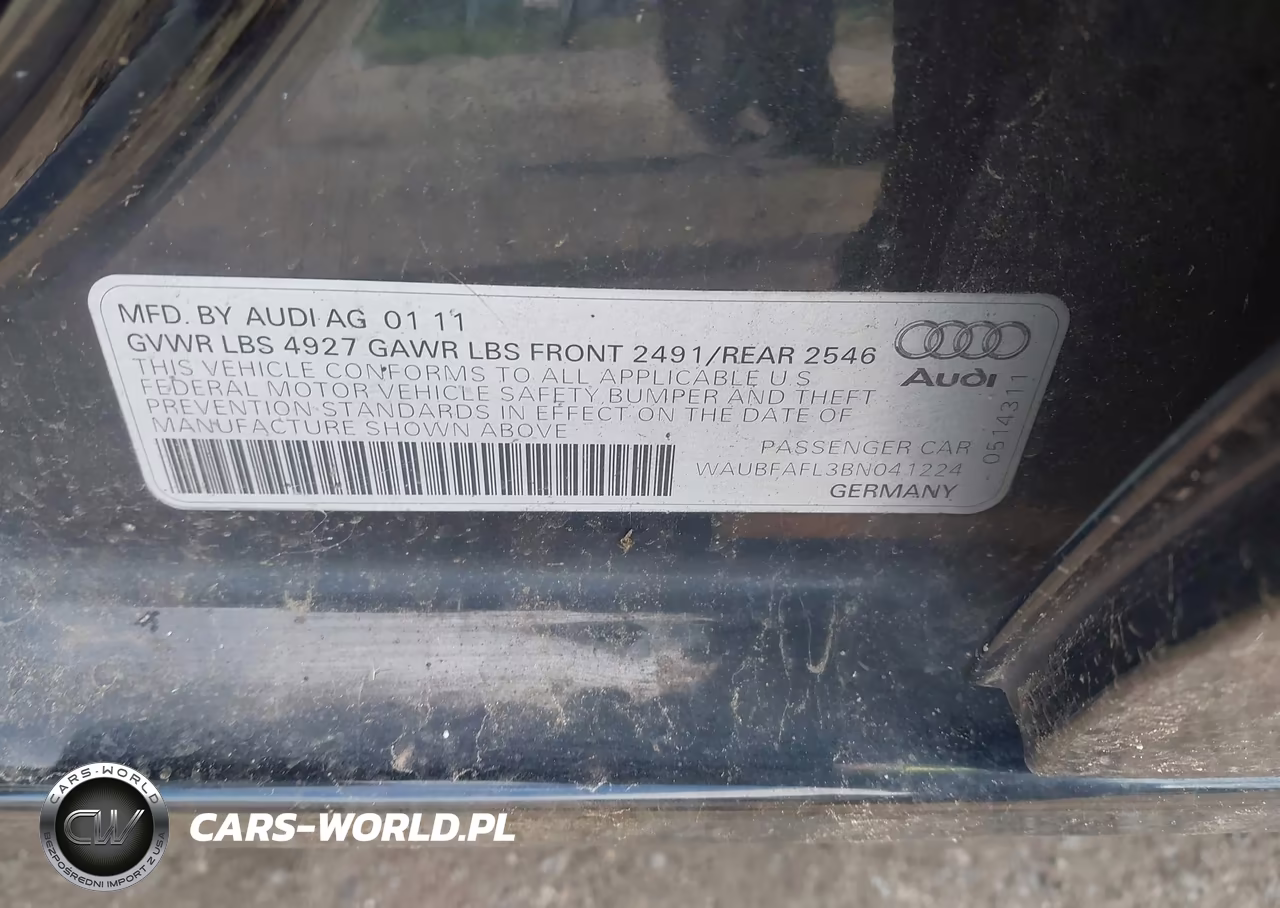 2011 Audi A4 2.0T Premium VIN:WAUBFAFL3BN041224 - 9