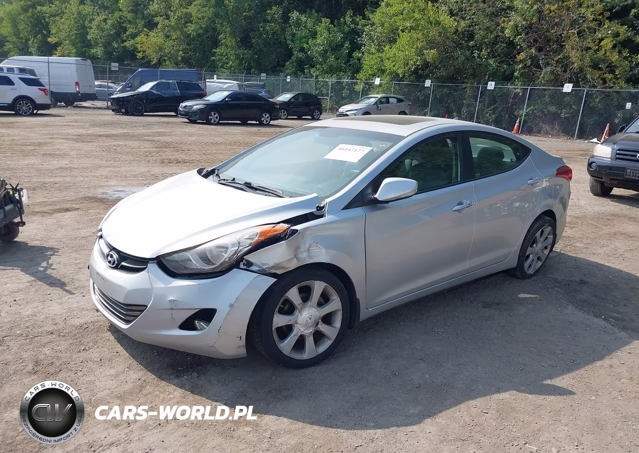 2012 HYUNDAI ELANTRA GLS VIN:KMHDH4AE1CU345347 - 2
