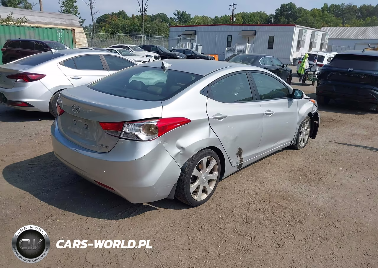 2012 HYUNDAI ELANTRA GLS VIN:KMHDH4AE1CU345347 - 4