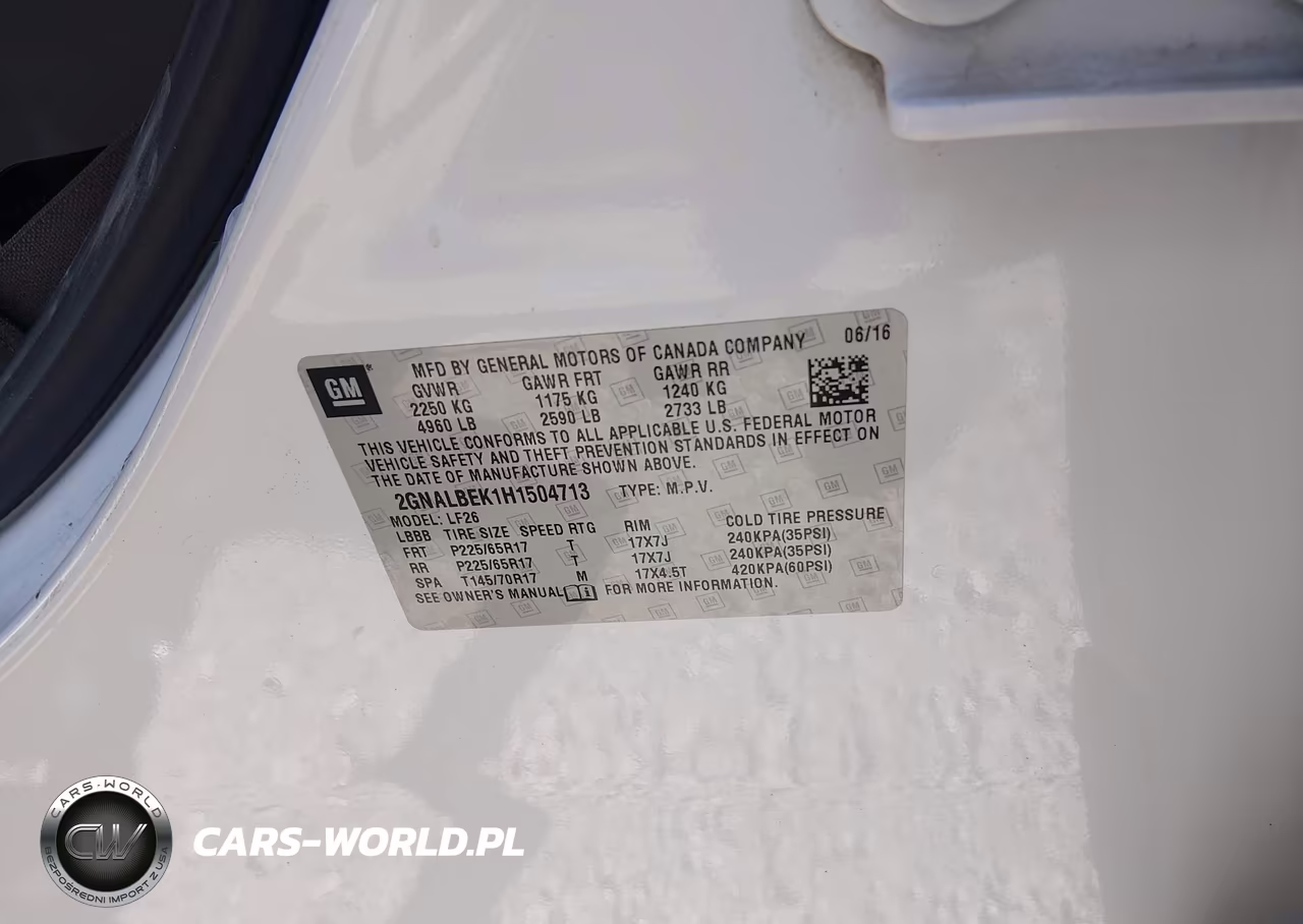 2017 Chevrolet Equinox Ls VIN:2GNALBEK1H1504713 - 9