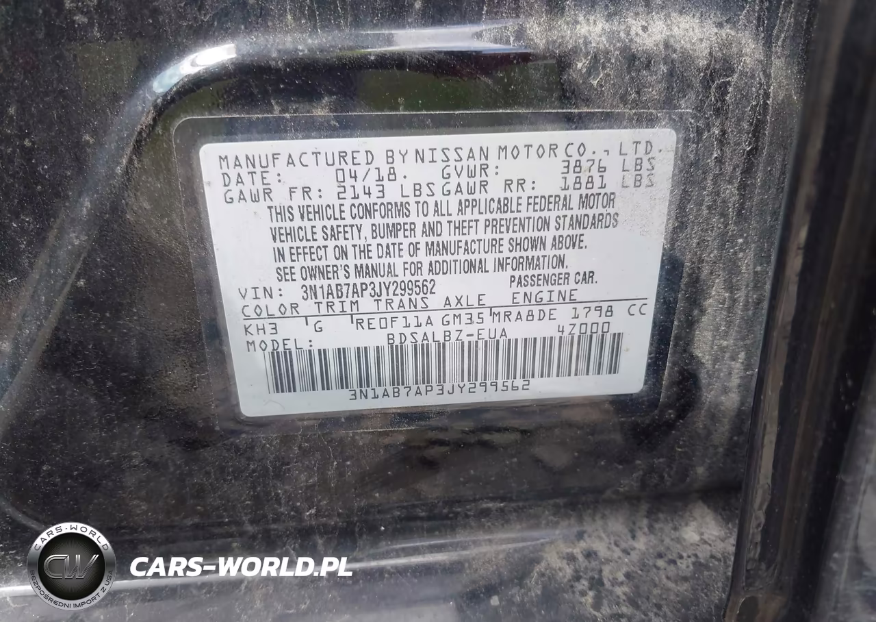 2018 Nissan Sentra S VIN:3N1AB7AP3JY299562 - 9