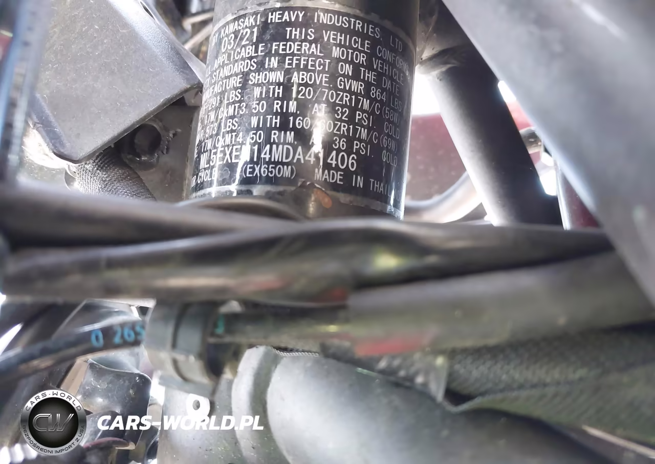 2021 Kawasaki Ex650 M VIN:ML5EXEM14MDA41406 - 10