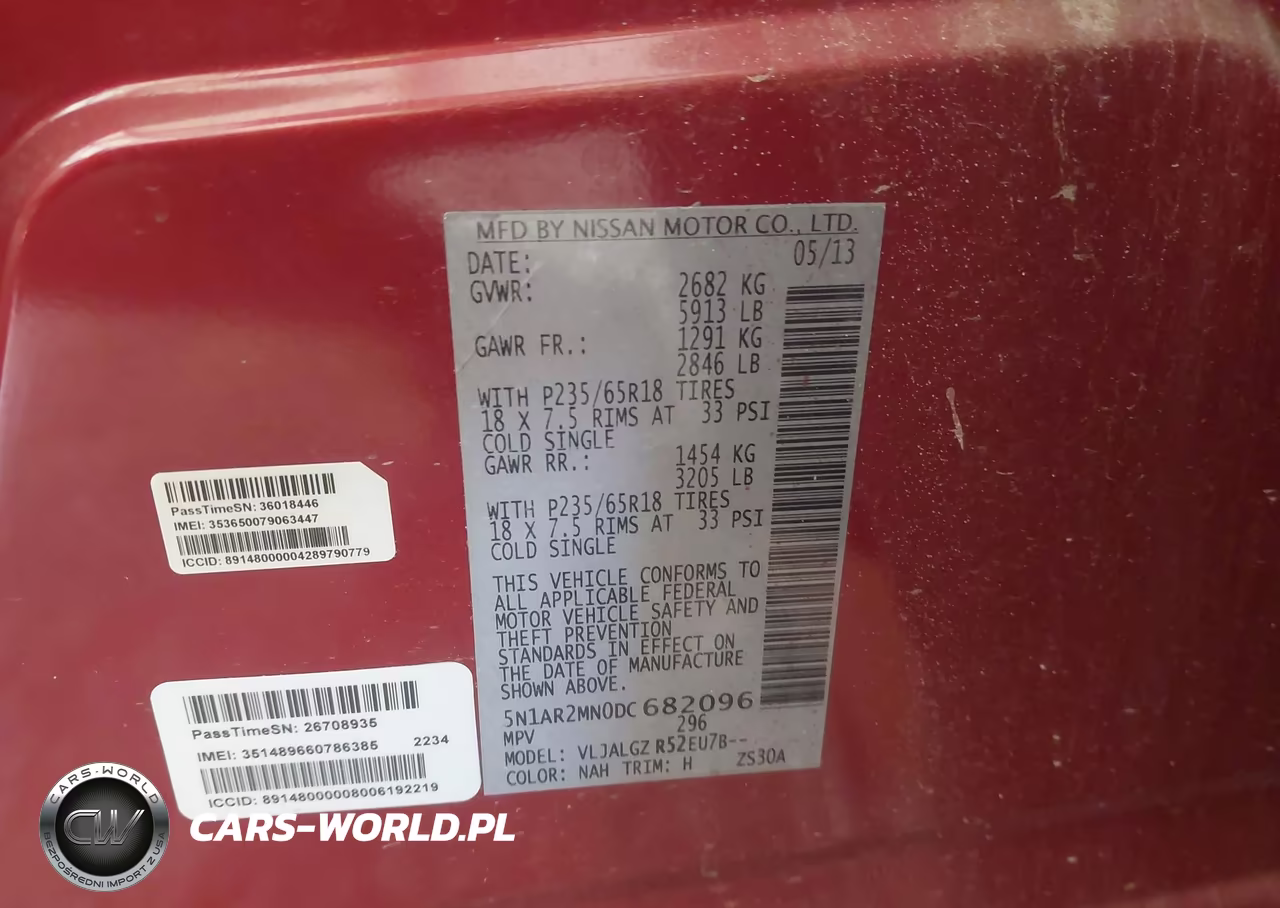 2013 Nissan Pathfinder Sl VIN:5N1AR2MN0DC682096 - 9