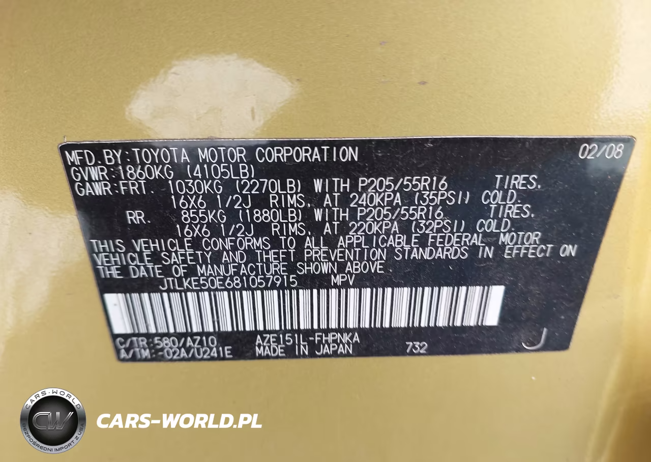 2008 Scion Xb VIN:JTLKE50E681057915 - 9
