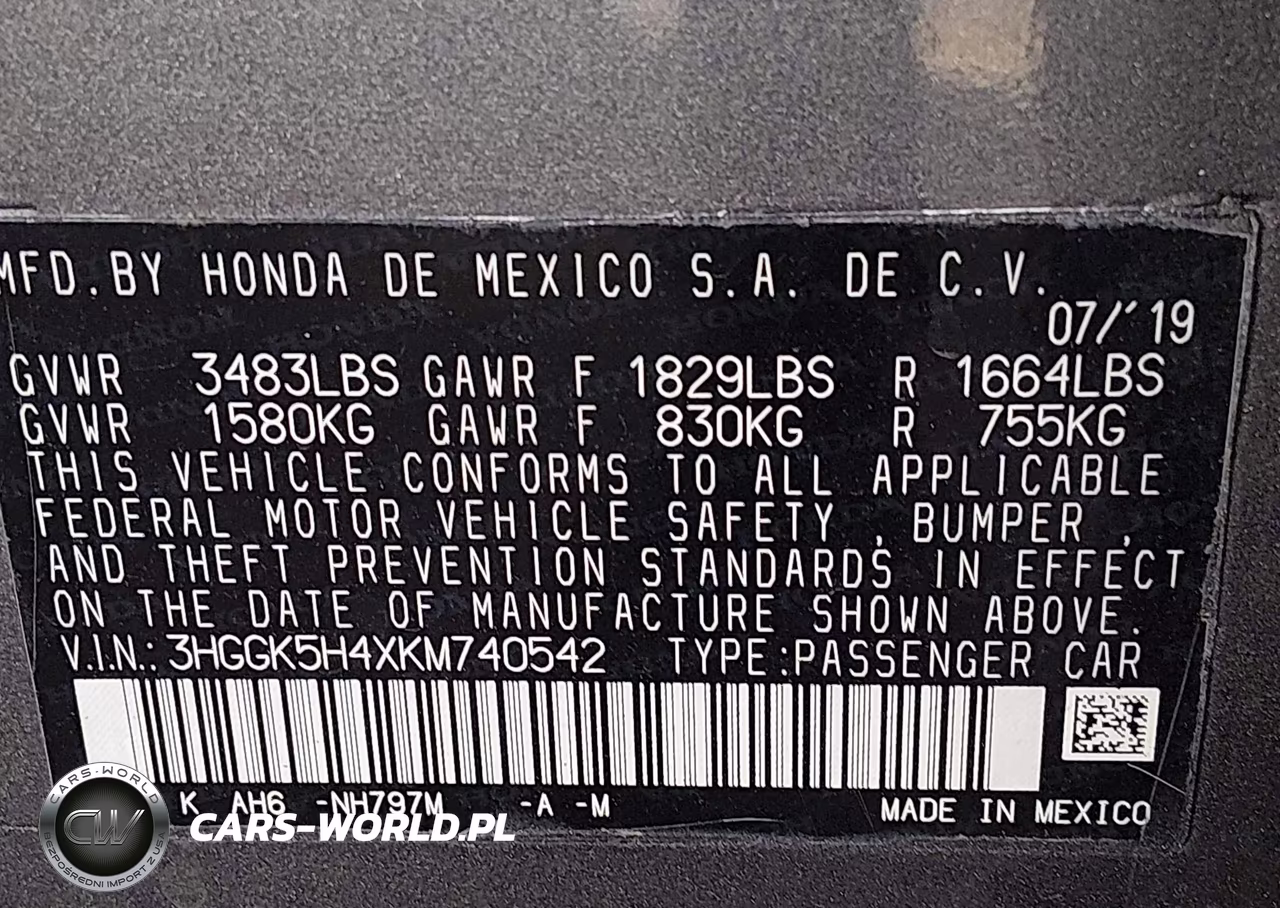 2019 Honda Fit Lx VIN:3HGGK5H4XKM740542 - 9