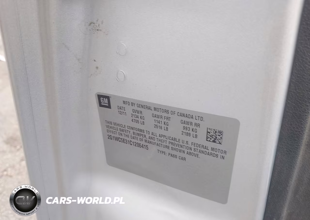 2012 Chevrolet Impala Ltz VIN:2G1WC5E31C1206415 - 9