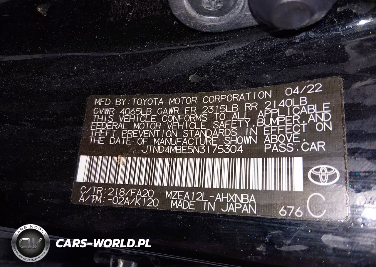 2022 Toyota Corolla Se Nightshade Edition VIN:JTND4MBE5N3175304 - 9