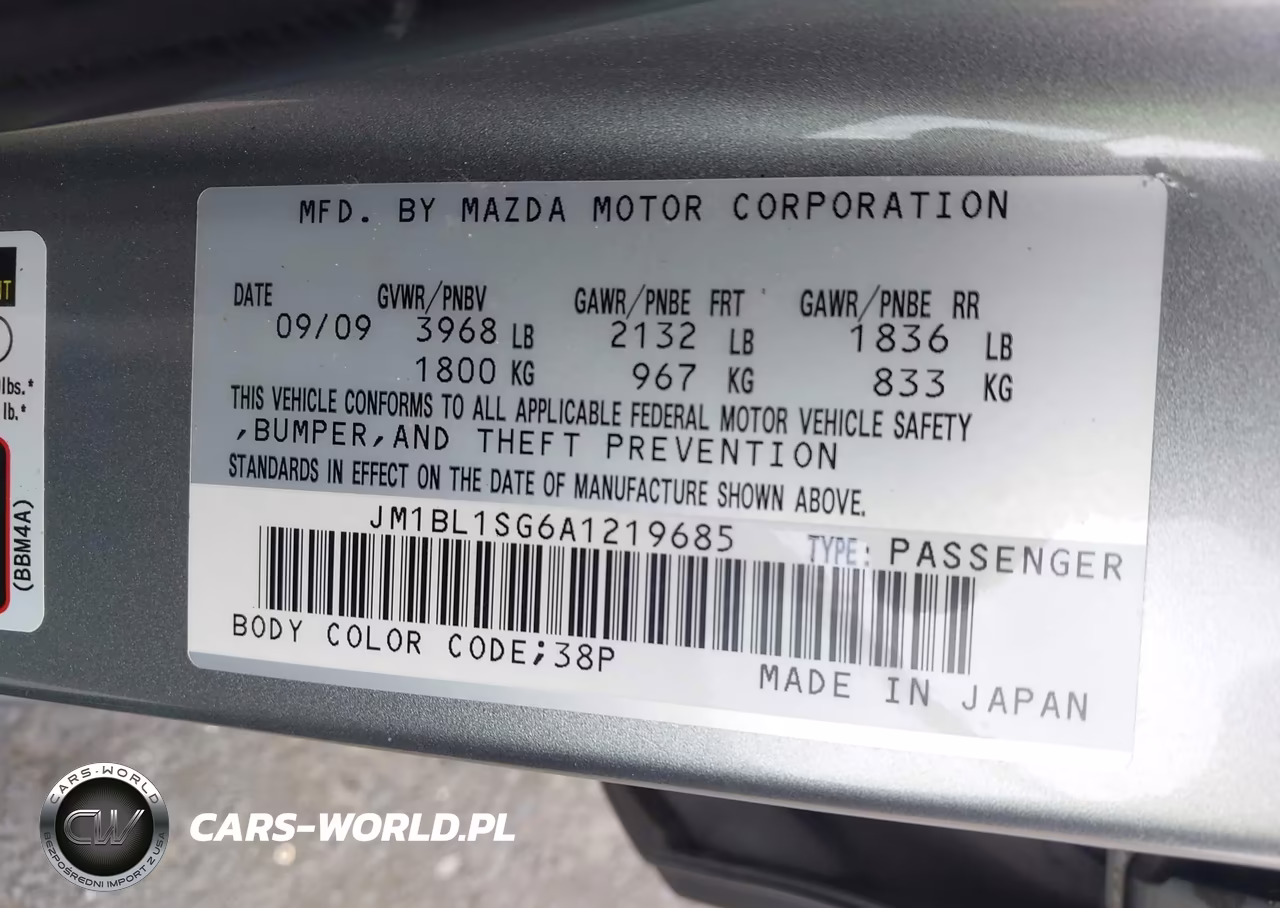 2010 Mazda Mazda3 I Touring VIN:JM1BL1SG6A1219685 - 9
