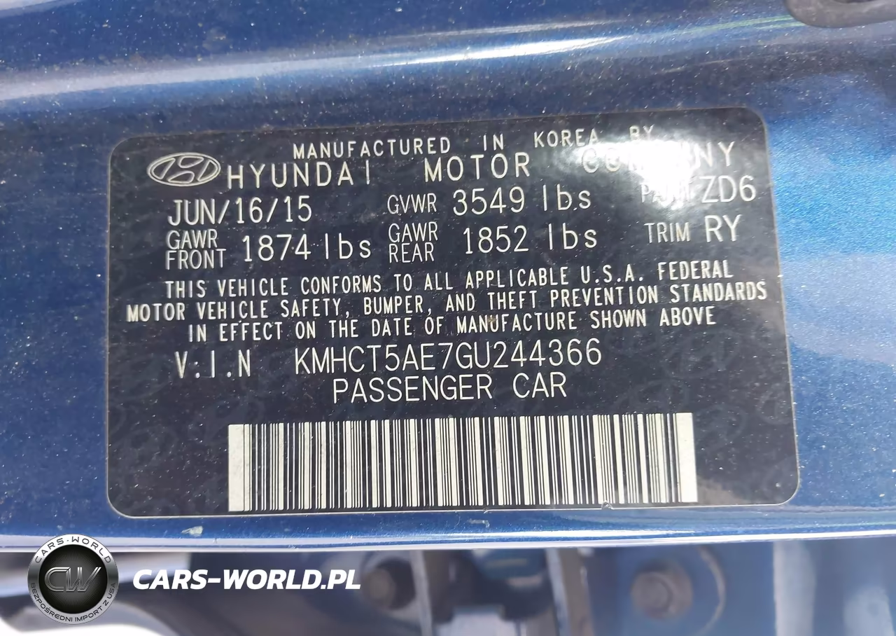 2016 Hyundai Accent Se VIN:KMHCT5AE7GU244366 - 9