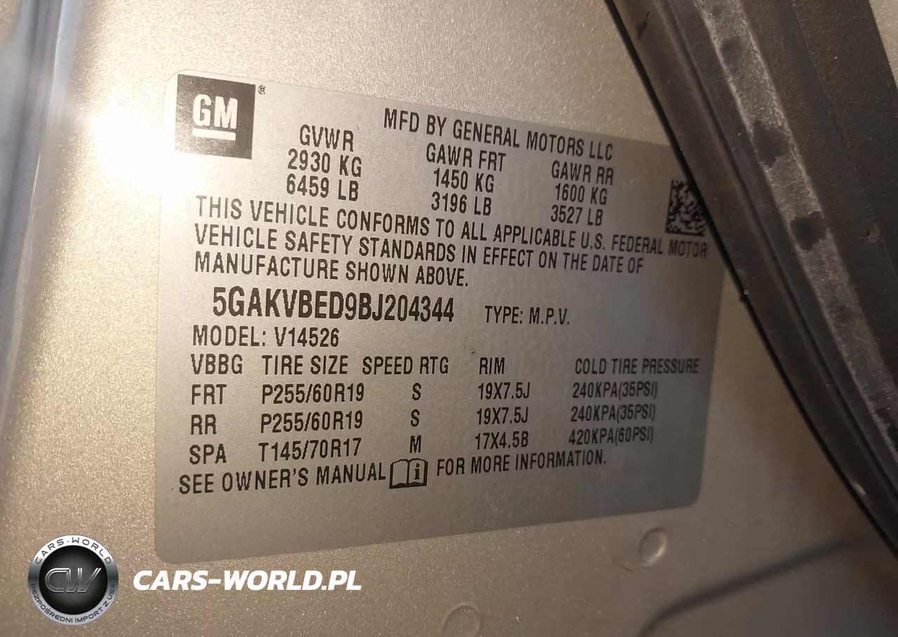 2011 Buick Enclave 1Xl VIN:5GAKVBED9BJ204344 - 9