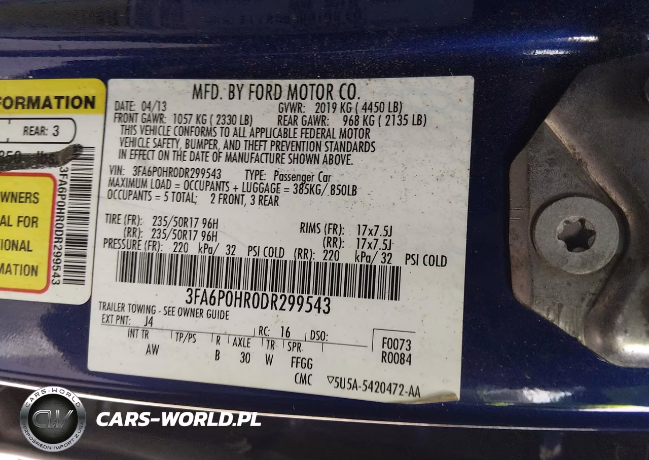 2013 Ford Fusion Se VIN:3FA6P0HR0DR299543 - 9