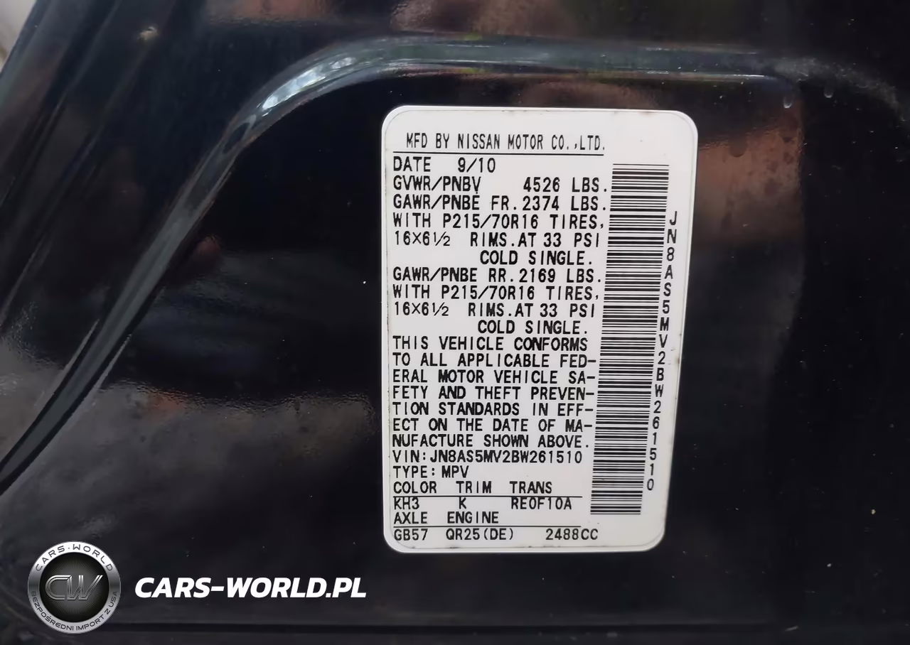 2011 Nissan Rogue S VIN:JN8AS5MV2BW261510 - 9