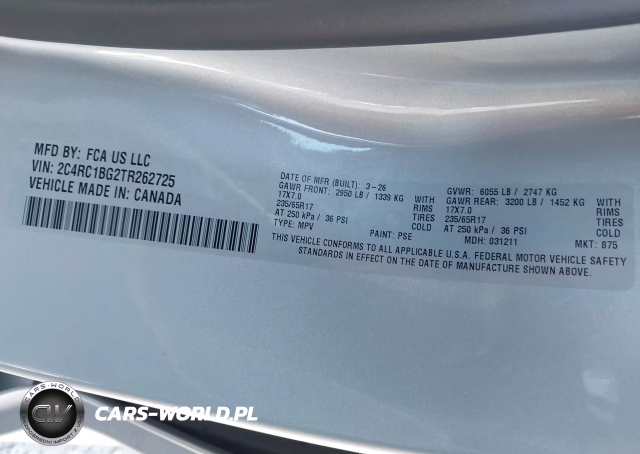 2026 Chrysler Pacifica Select VIN:2C4RC1BG2TR262725 - 9