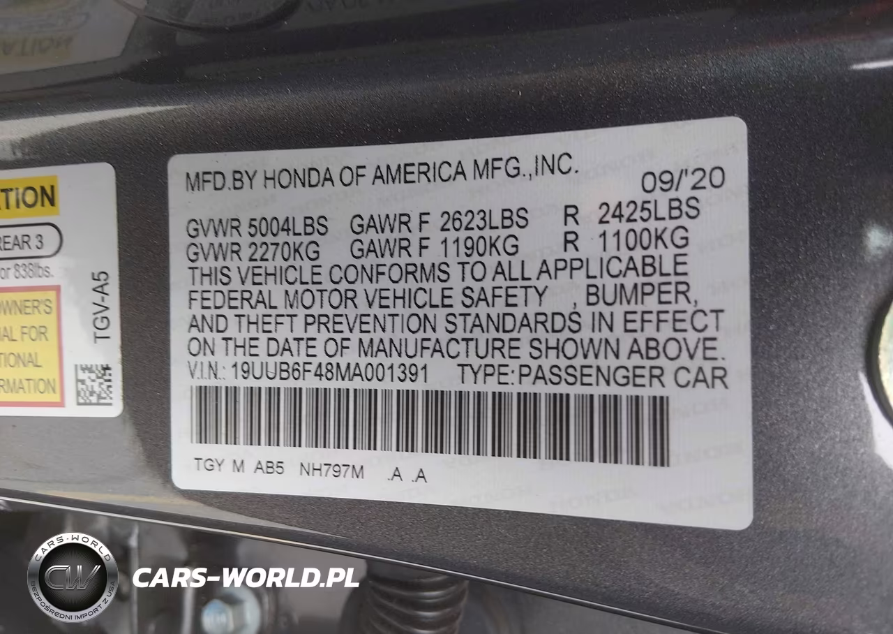 2021 Acura Tlx Technology Package VIN:19UUB6F48MA001391 - 9
