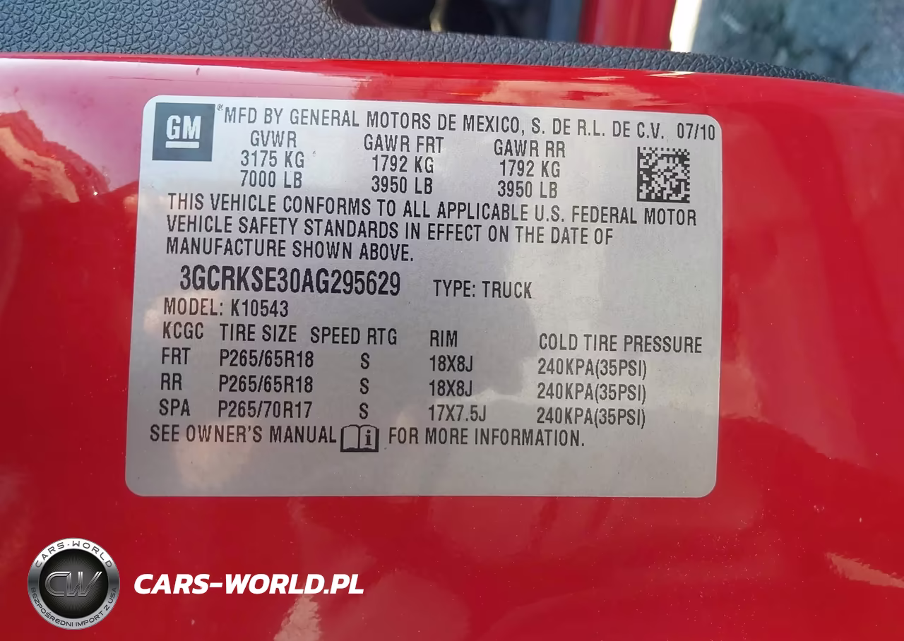 2010 Chevrolet Silverado 1500 Lt VIN:3GCRKSE30AG295629 - 9
