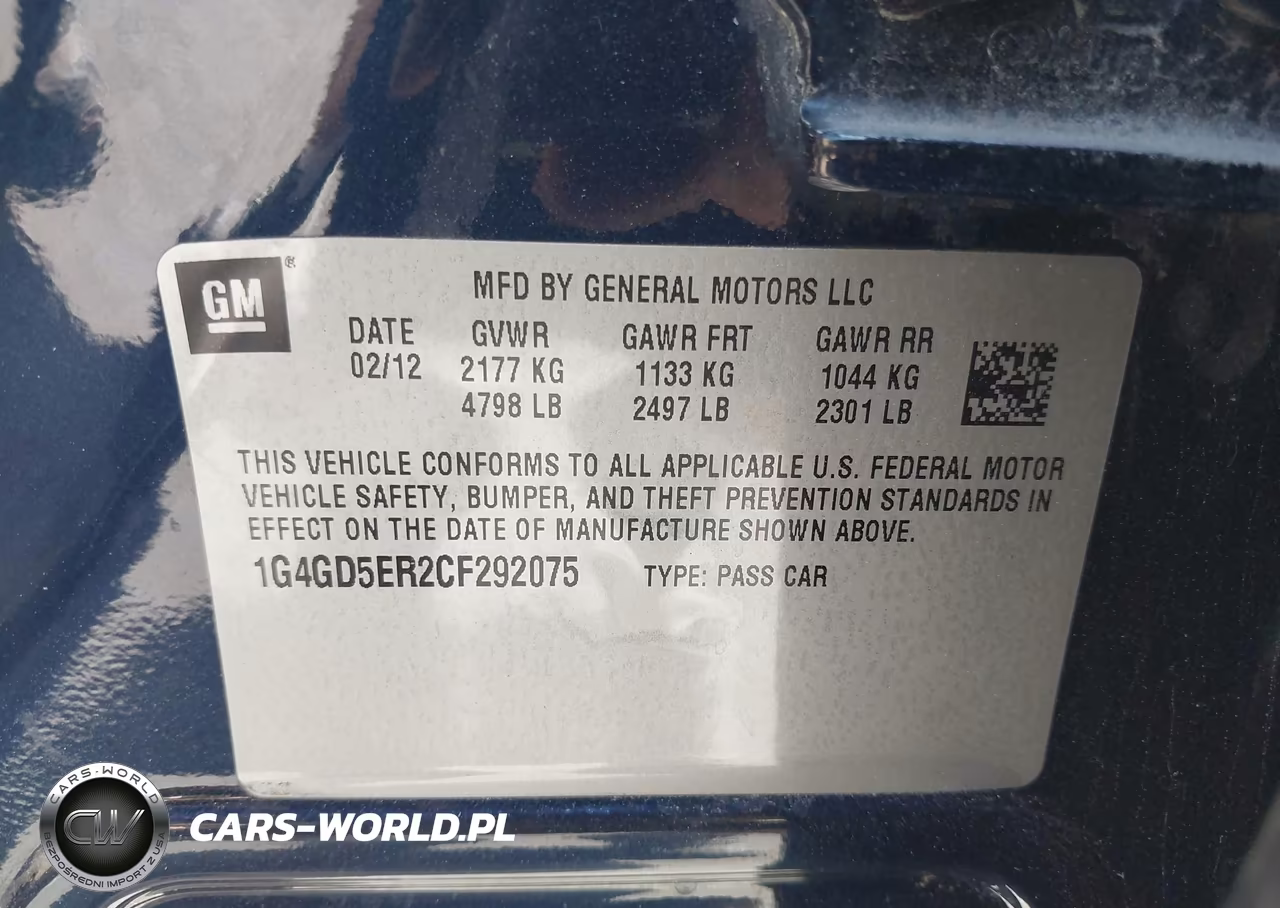 2012 Buick Lacrosse Premium 1 Group VIN:1G4GD5ER2CF292075 - 9
