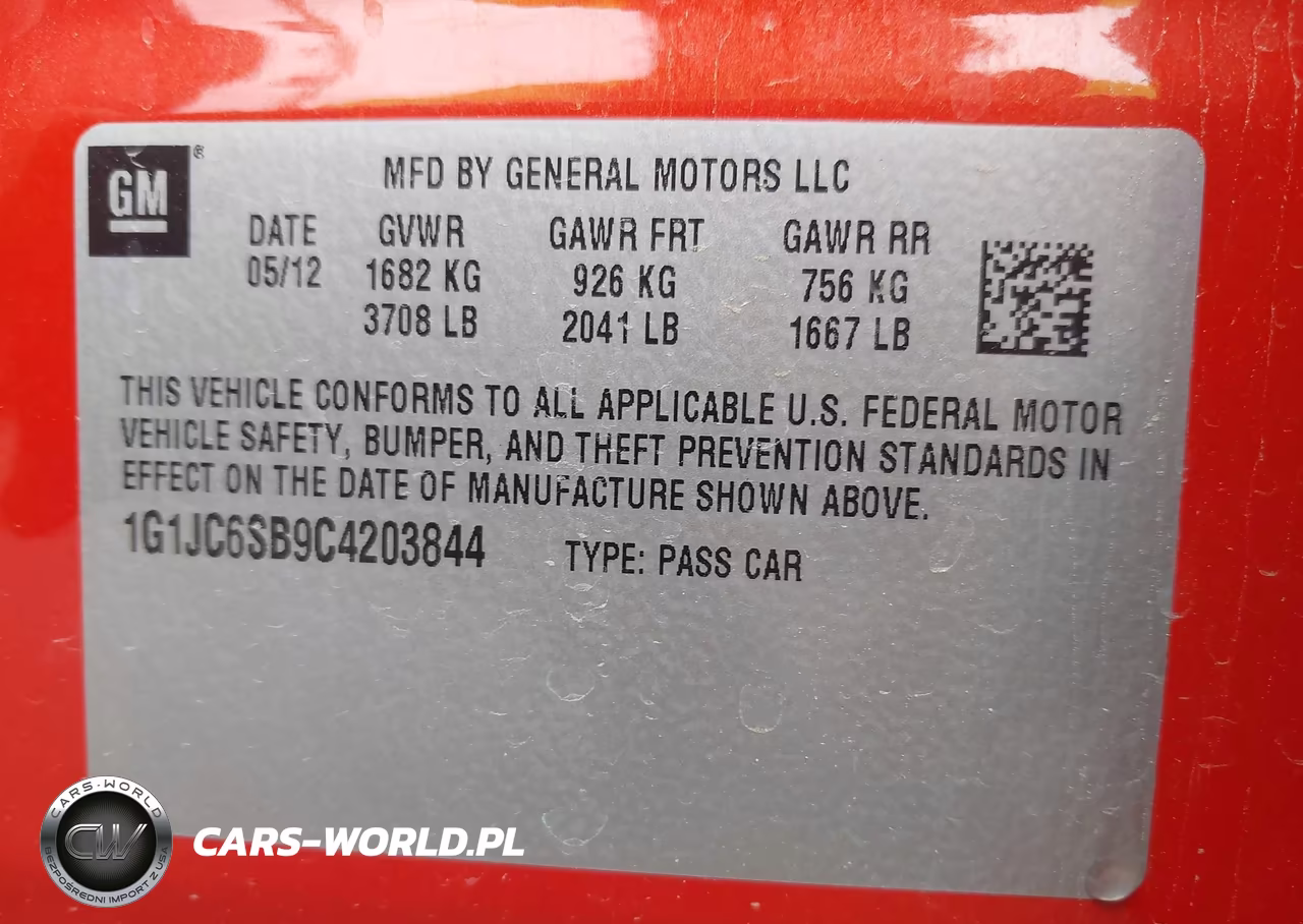 2012 Chevrolet Sonic 2Lt VIN:1G1JC6SB9C4203844 - 9