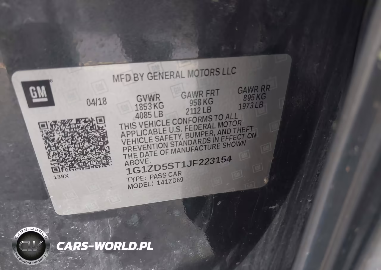 2018 Chevrolet Malibu Lt VIN:1G1ZD5ST1JF223154 - 9