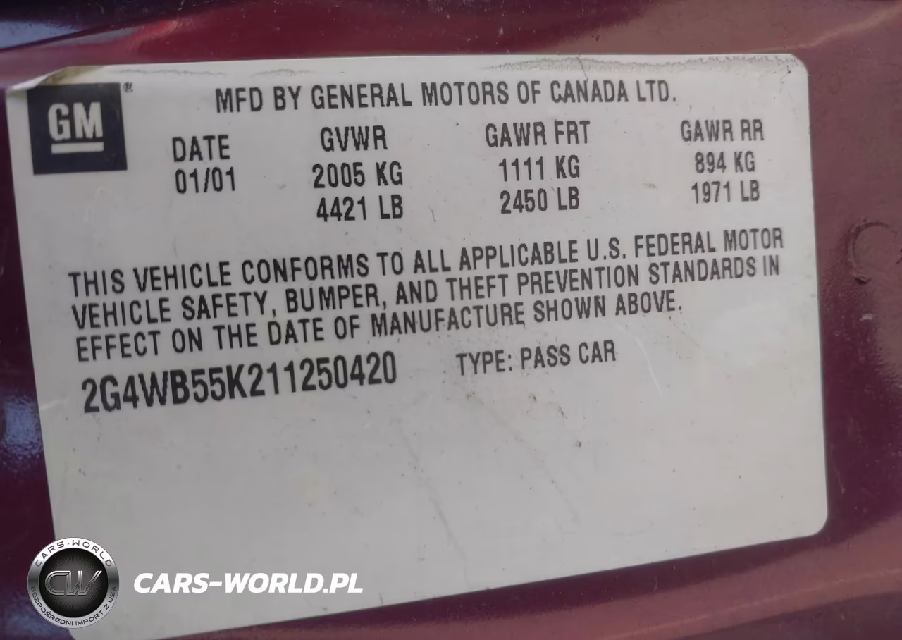 2001 Buick Regal Ls VIN:2G4WB55K211250420 - 9