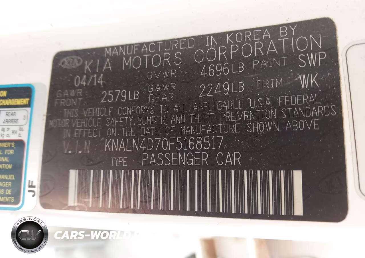 2015 Kia Cadenza Premium VIN:KNALN4D70F5168517 - 9