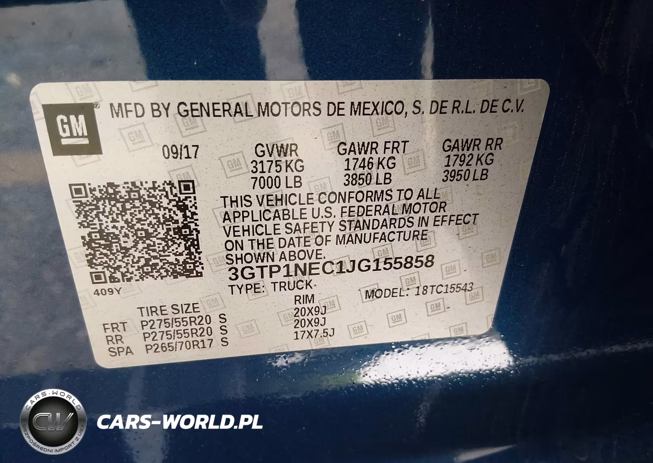 2018 GMC Sierra 1500 Slt VIN:3GTP1NEC1JG155858 - 9