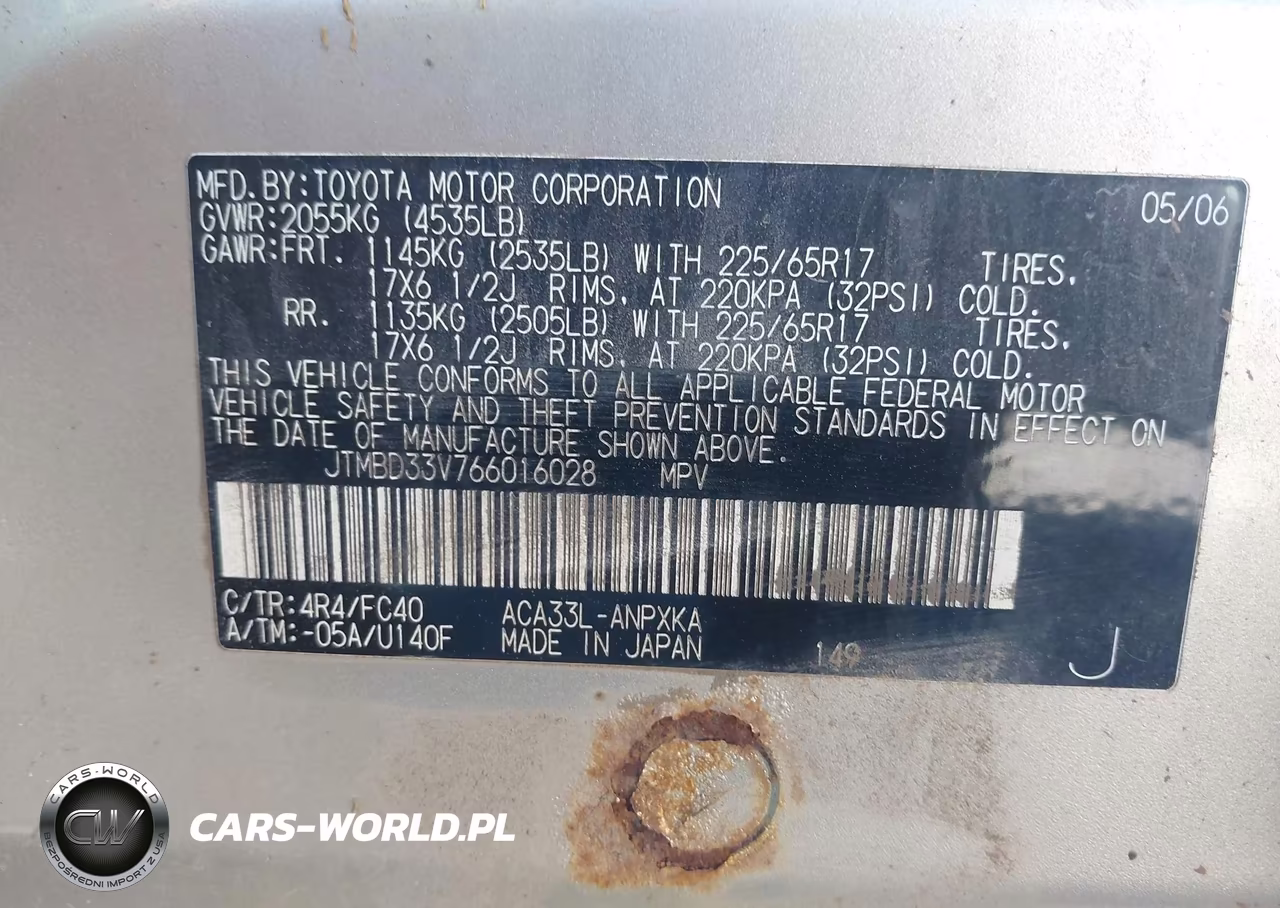 2006 Toyota Rav4 VIN:JTMBD33V766016028 - 9