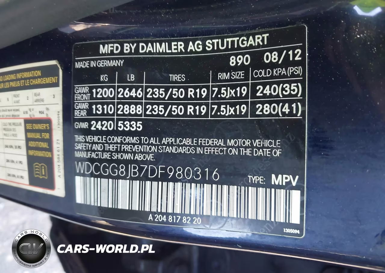 2013 Mercedes-Benz Glk 350 4Matic VIN:WDCGG8JB7DF980316 - 9