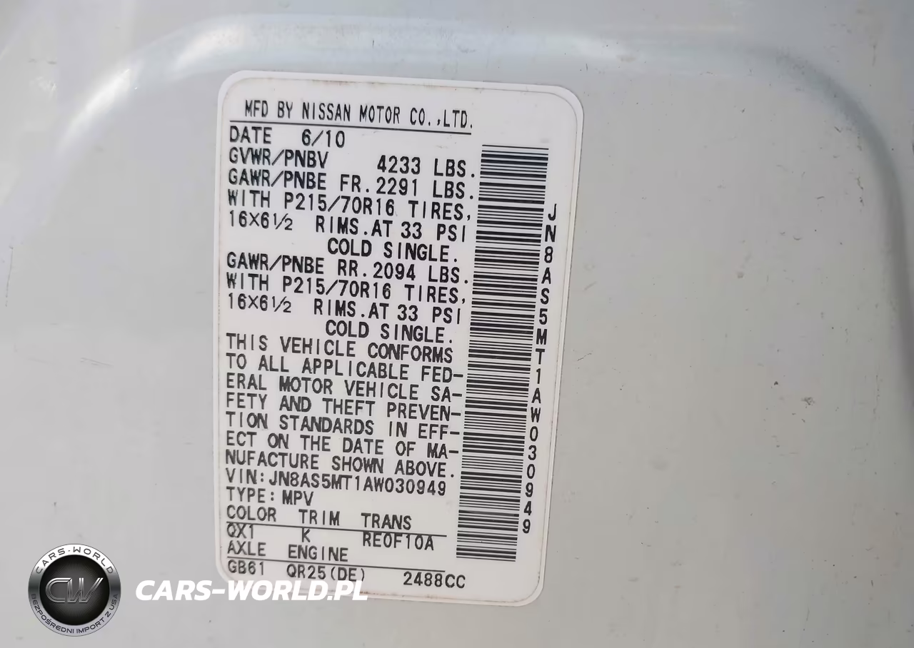 2010 Nissan Rogue S VIN:JN8AS5MT1AW030949 - 9