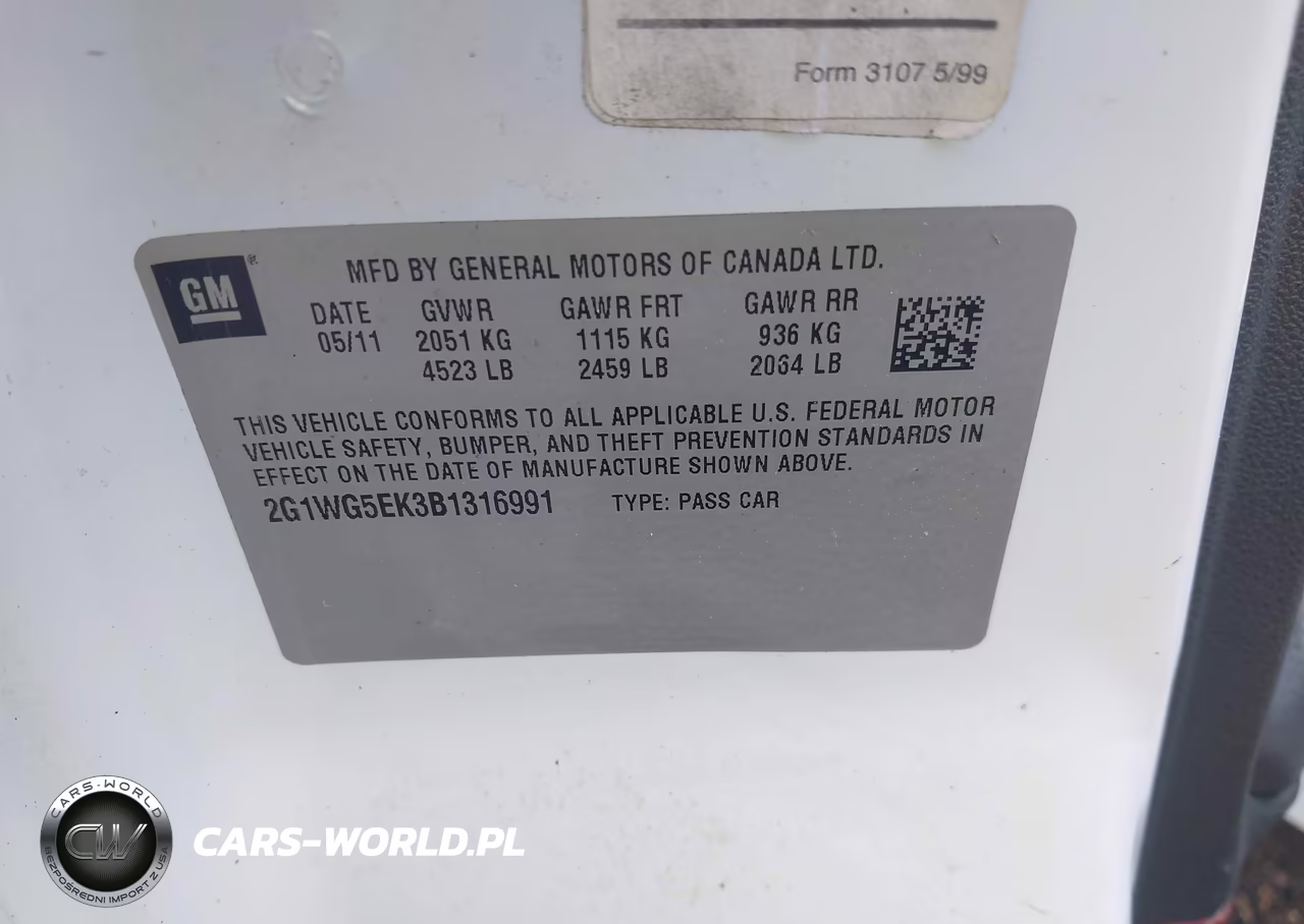 2011 Chevrolet Impala Lt VIN:2G1WG5EK3B1316991 - 9