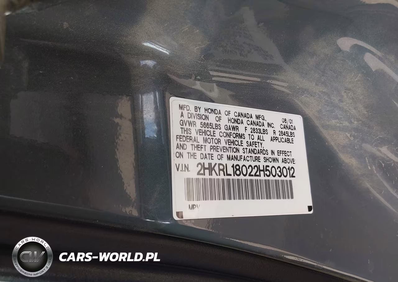 2002 Honda Odyssey Ex-L VIN:2HKRL18022H503012 - 9