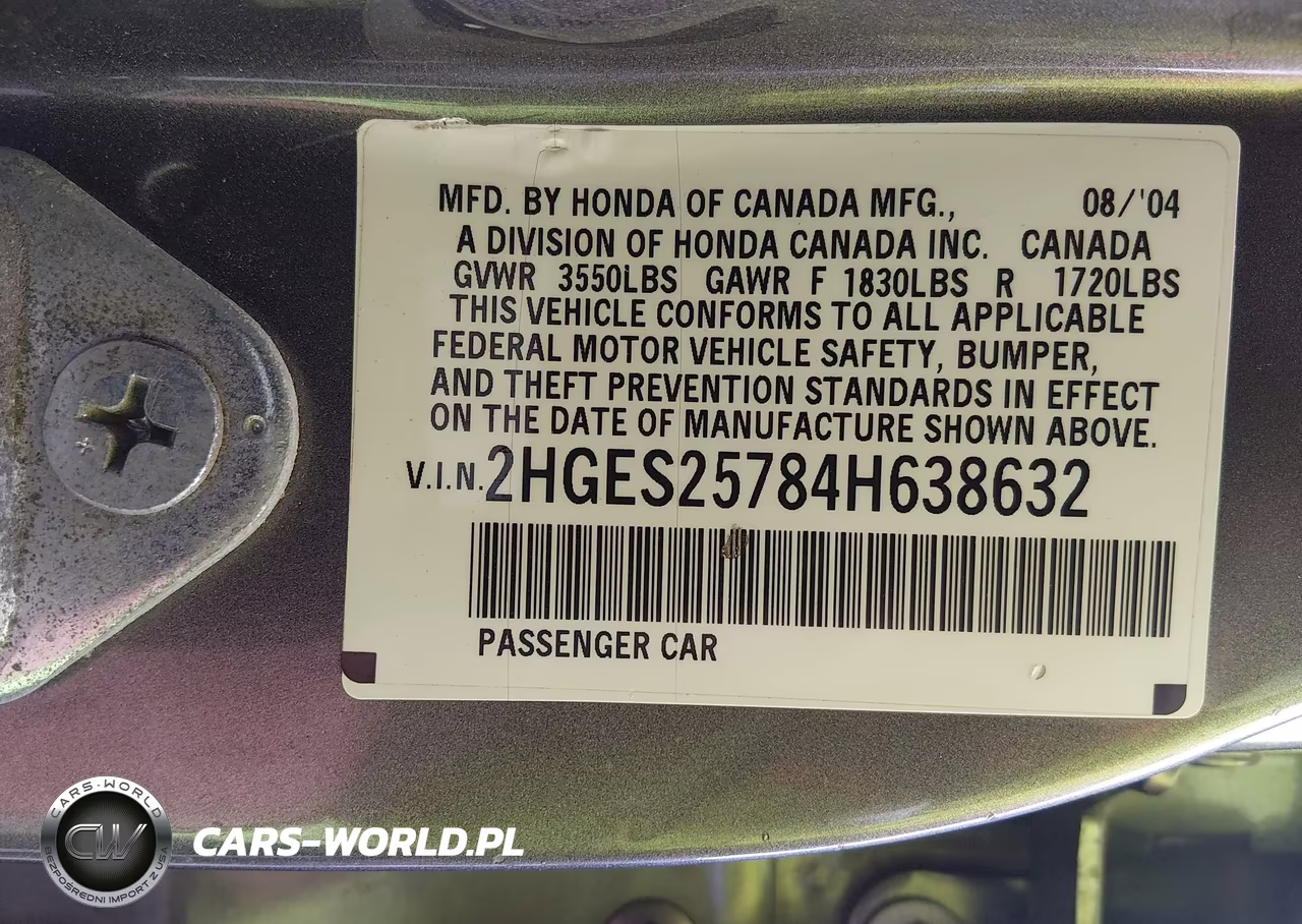 2004 Honda Civic Ex VIN:2HGES25784H638632 - 9
