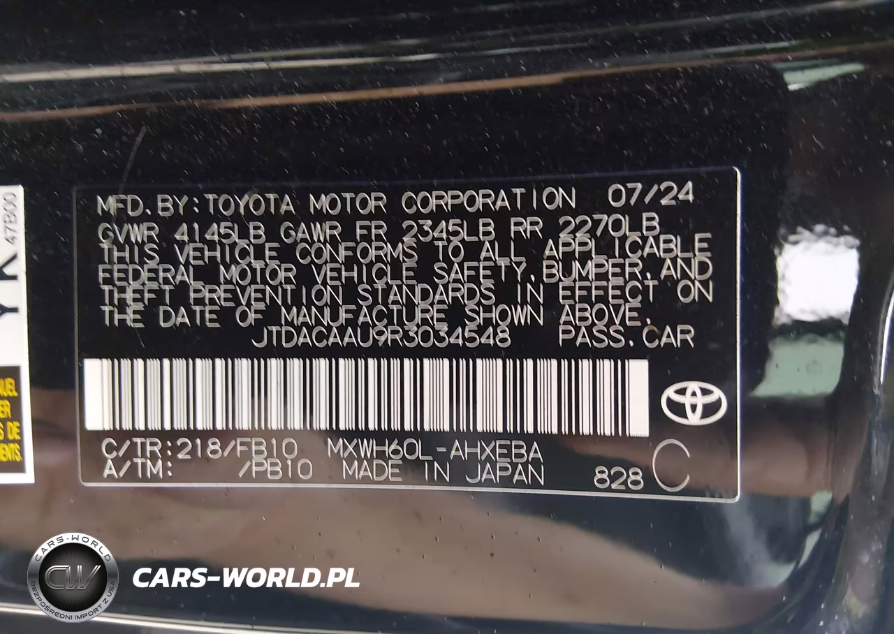 2024 Toyota Prius Le VIN:JTDACAAU9R3034548 - 9